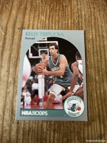 Sports collectibles: CROMO CARD BALONCESTO NBA HOOPS 90 1990 CHARLOTTE HORNETS # 59 KELLY TRIPUCKA